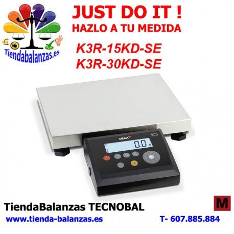 GRAM K3R-15KD-SE/30KD-SE 15/30Kg 0,5/1g Báscula semi industrial portada