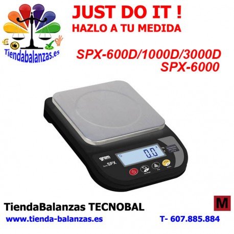 GRAM SPX-600D/1000D/3000D/6000 600/1000/3000/6000g 0,1/1g de Gram portada