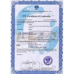 Certificado de verificación CE de 301 kg a 600 kg