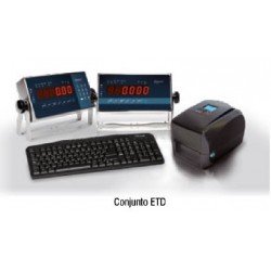ETD400/410 Sistema de etiquetaje industrial de Baxtran teclado
