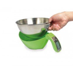 GREEN KS 5000g 1g (210)mm Balanza de cocina Baxtran cuenco extraible