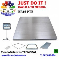 PLATAFORMA PTB-1500/3000Kg 500/1000g 1200x1200/1500x1200/1500x1500 Baxtran con BR16
