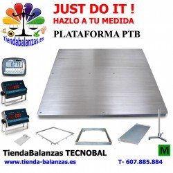 PLATAFORMA PTB-1500/3000Kg 500/1000g 1200x1200/1500x1200/1500x1500 Baxtran portada