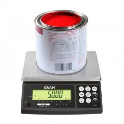 GRAM RZ- 6/15/30Kg Balanza límites de peso y salida USB bote pintura