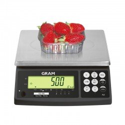 GRAM RZ- 6/15/30Kg Balanza límites de peso y salida USB con fresas