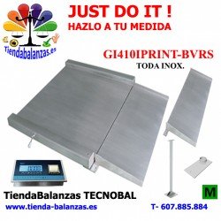 PLATAFORMA BVRS-600/1500/3000Kg 200/500/1000g Baxtran con visor impresor